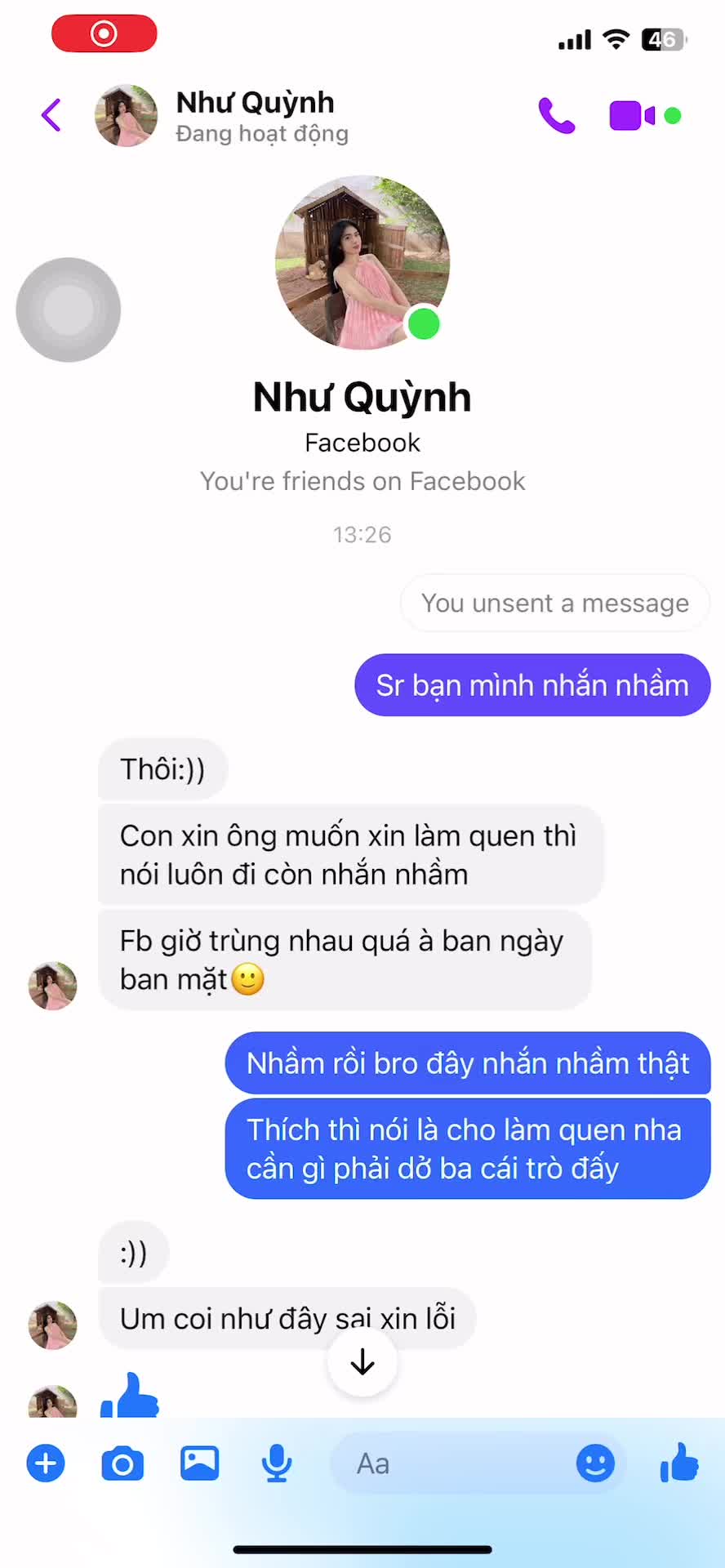 Cũng là nhắn nhầm nhưng lạ lắm