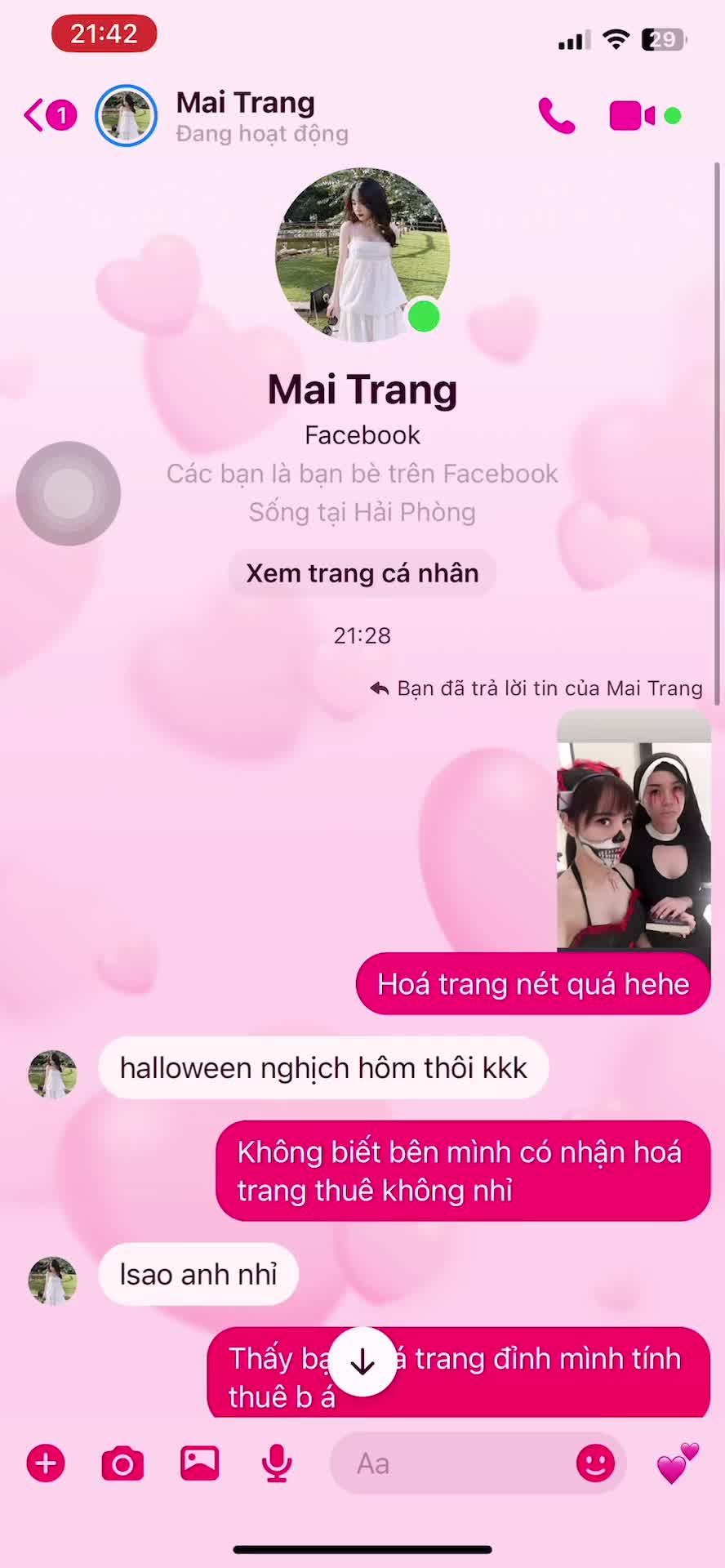 Hoá trang nét quá :))